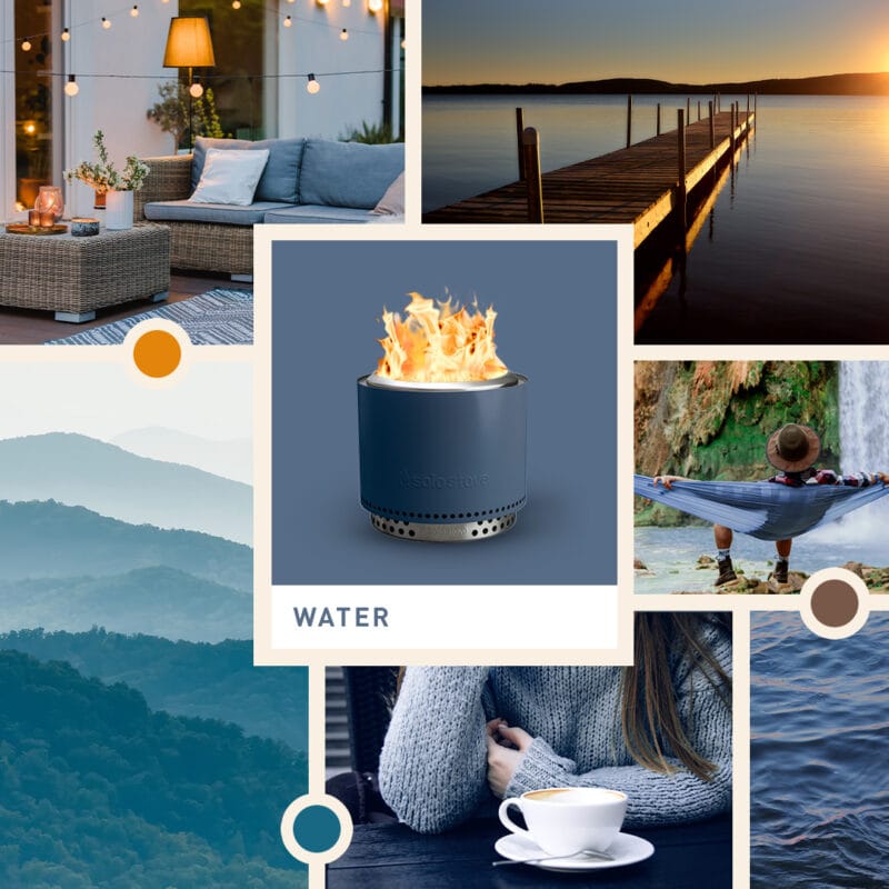 Stolni Kamin MESA XL Tamno plava