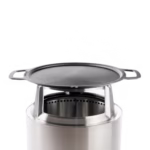 Okrugla ploča za roštilj od lijevanog željeza i nosač za Ranger