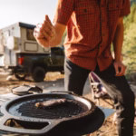 Roštilj rešetka od lijevanog željeza Bonfire + postolje