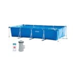 Pravokutni montažni bazen s okvirom i pumpom 450 x 220 x 84 cm