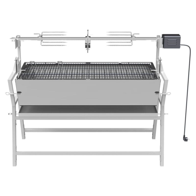 Roštilj na ugljen PIGLET s električnim ražnjem 138 x 96 x 62 cm