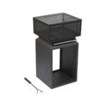 Ložište CUBE s rešetkom visine 74 cm