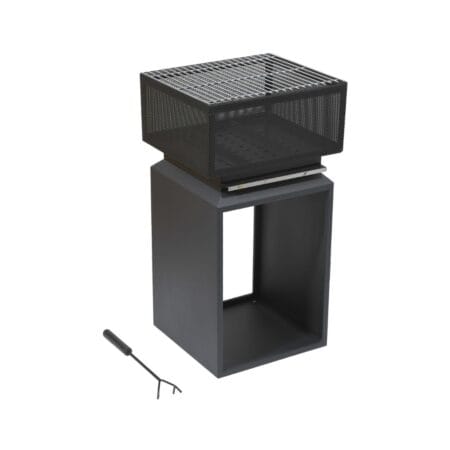 Ložište CUBE s rešetkom visine 74 cm