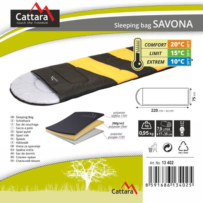 Vreća za spavanje SAVONA 10°C