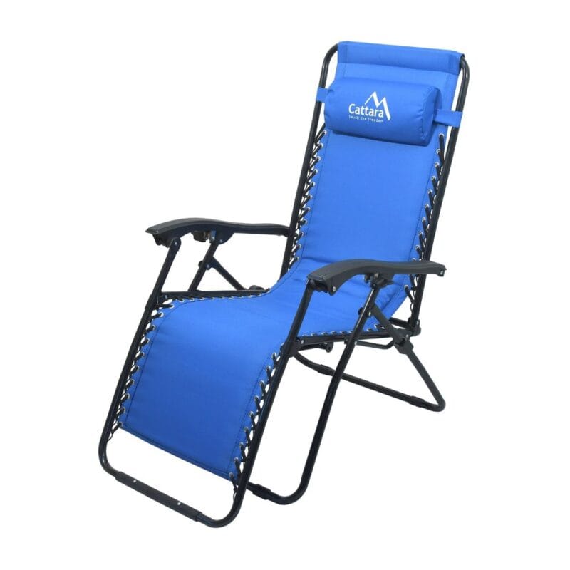 Kamp fotelja LIVORNO plava s naslonom