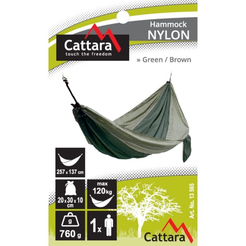 Viseća Ležaljka (Hammock) 275x137 cm Zeleno-Smeđa