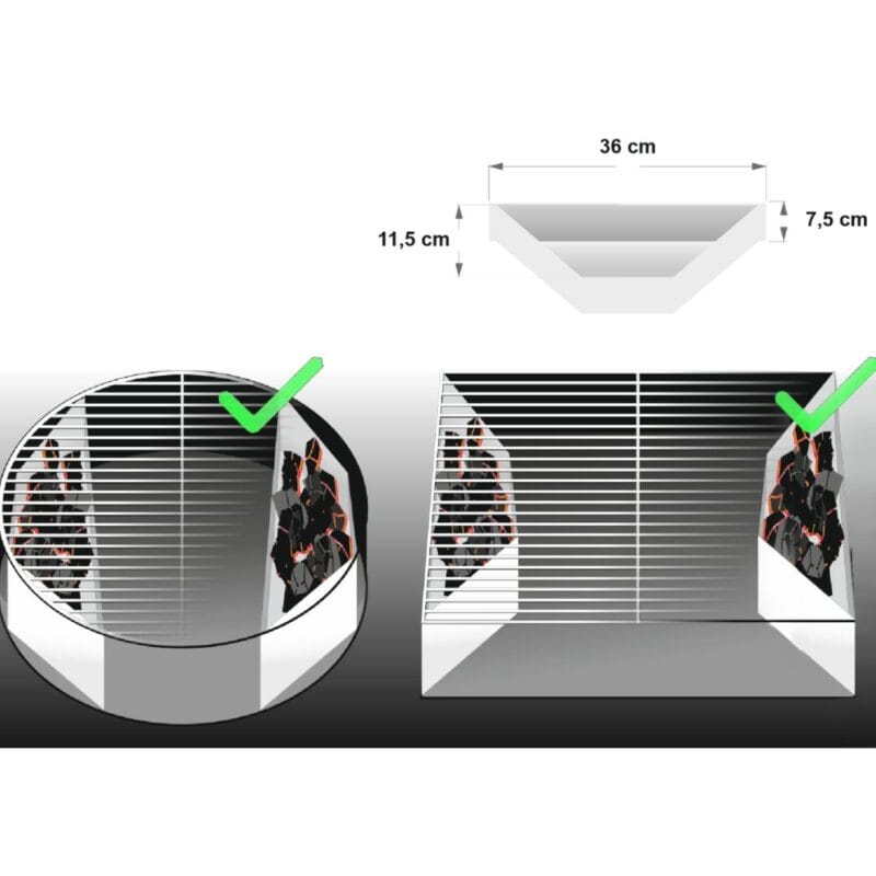 Komplet košara za ugljen