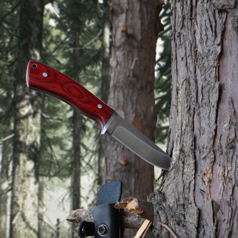 Bodež TRAPPER 21 cm s kožnom torbicom