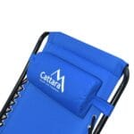 Kamp fotelja LIVORNO plava s naslonom