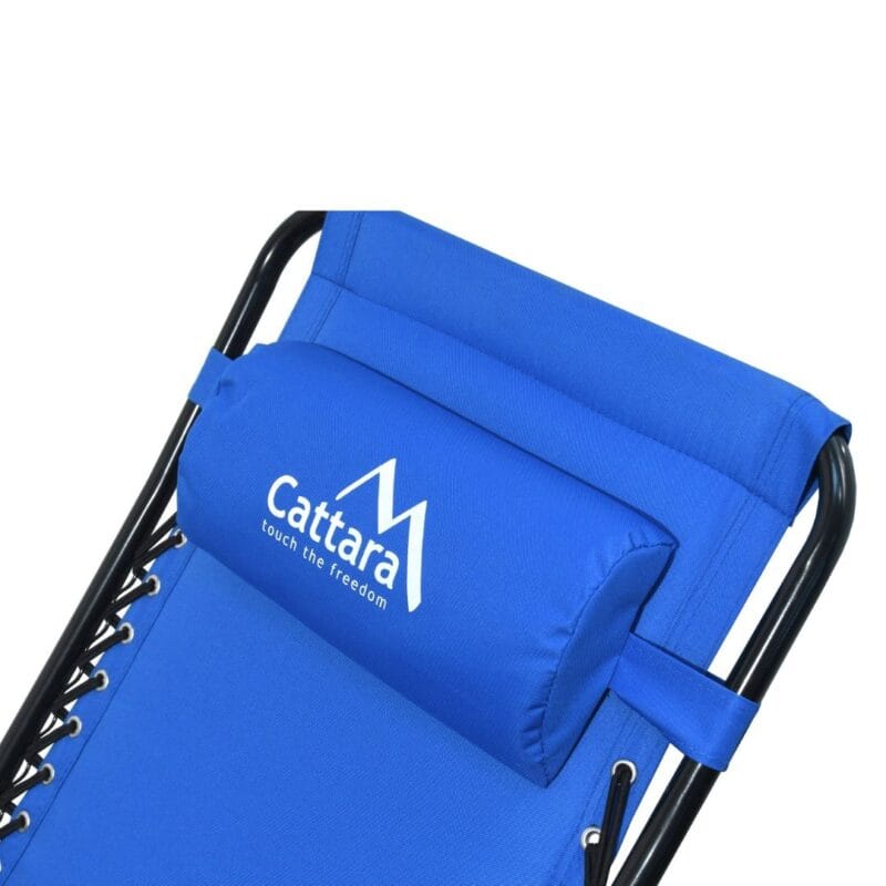 Kamp fotelja LIVORNO plava s naslonom