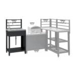 Modul stol s umivaonikom TORINO 1 za vanjsku kuhinju, 60x47x123 cm