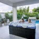 MSpa FRAME OSLO SAPPHIRE masažni bazen 160×160 – 6 osoba