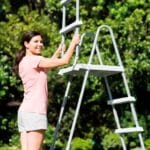 Deluxe ljestve za bazene visine 132 cm