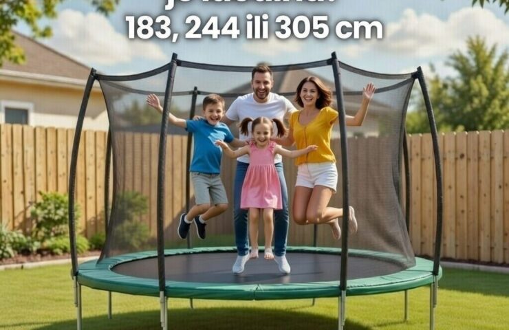 Koja veličina trampolina je idealna? 183, 244 ili 305 cm