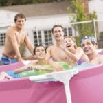 INTEX Metal Frame BAZEN roza 244 x 76 cm